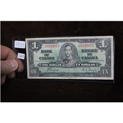 1937 Bank of Canada One Dollar Bill