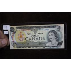 1973 Cdn. Replacement One Dollar Bill