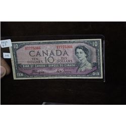 1954DF Canadian Ten Dollar Bill