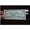 Image 2 : 1954DF Canadian One Dollar Bill