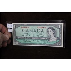 1954 Canadian One Dollar Bill