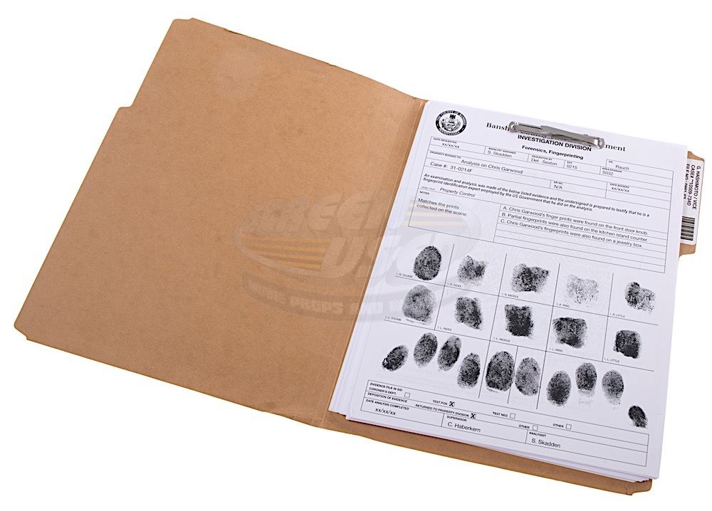 Banshee (TV) - Banshee County Sheriff Dept. Criminal Record File - 19588