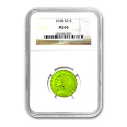 1928 $2.50 Liberty GOLD Quarter Eagle NGC MS64