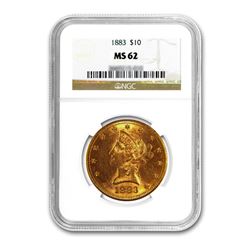 1883 $10 Liberty Gold Eagle NGC MS62