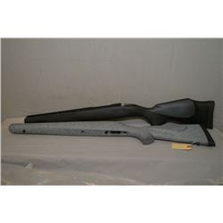 Lot : Two Rifle Stocks [ Remington 700 ADL ( Lee Six Synthetic Right Hand Grey toned ) - Weatherby V