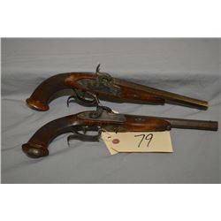 Matched Pair of C. Rickelt In Mengeringhausen .41 Perc Cal Percussion Pistols w/ 8 1/2 " octagon bbl