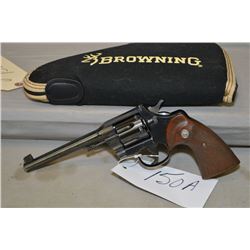 Colt Model Officer's Model .22 LR Cal 6 Shot Revolver w/152 mm bbl [ excellent blue finish with slig