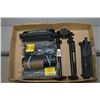 Image 1 : Tray Lot : AR Style Upper part w/rail - Bipod - Four AR 15 Round Short Hand Guards [ one has rail ] 