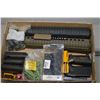 Image 1 : Tray Lot : Two AR 15 Round Long Hand Guards [ one w/rail ] - Sto Grip for AR in orig pkg - AR style 