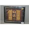Image 1 : Framed - Epaulets of Russian Colonel , Medal & Hat Cap Badge