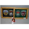 Image 1 : Lot of Three Items : Two Framed Displays of European Military Badges - Plus Soviet Guard Gvardia Bad