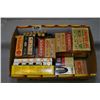 Image 1 : Tray Lot : One Box ( 20 rnds ) Rem .30-06 cal ammo - approx 13 rnds .7 MM Rem Mag ammo - 6 rnds .30-