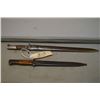 Image 1 : Lot : Two Bayonets w/metal scabbards [ one is unmarked - the other is stamped GEBRHELLER MARIENTHAK