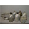 Image 1 : Box Lot : Five Various Military Canteens [ some possible WWI ] three are marked US 1945 ( SM Co. - A