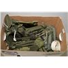 Image 1 : Box Lot : Military Ropes, straps, pouches [ some U.S. marked ] etc.