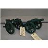 Image 1 : Lot of Two Hand Made .50 Cal Cannons [ barrels approx. 7" long, cannon with carriage approx. 15" lon