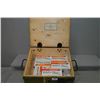 Image 1 : Green Wooden Military Crate ( has 7.92 mkd on ) : 10 Bricks ( 500 rnds per ) Win Wildcat .22 Cal Amm