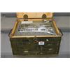 Image 1 : Unopened Military Metal Ammo Case Inside Wooden Military Case : Approx 1120 Rnds 7.62 x 39 Cal Ammo 