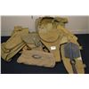 Image 1 : Box Lot : Various Military Web Items : holsters, belts, pouches, straps, Toilet Kit, etc [ some U.S.