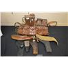 Image 1 : Box Lot : Military Leather Items : .303 Vickers Gun tool & Spare Case Pouch - asstd ammo pouches, be