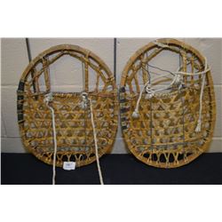 Pair of Military ? Style Oval Shaped Snow Shoes