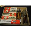 Image 1 : Tray Lot : Five Lee Bullet Molds [ in boxes ] - Two Lee Bullet Molds - Set of RCBS Handles - Winches