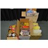 Image 1 : Lot : 6 Boxes Asstd Shotgun Hulls & Wads - [ 14 1/2 Bags ] - 3/4 Box Clay Pigeons & Thrower - felt w