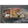 Image 1 : Bag Lot : Metal Can full of various ammo and blanks [ small caliber RIfle & Handgu ] - 4 Boxes Vario