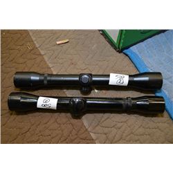 Lot of Two Scopes : Nikko Sterling Deluxe 4 x32 - Bushnell Banner 4Xh