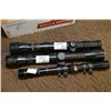 Image 1 : Lot of Three Scopes: Tasco 4 x 32 - Weaver K 2.5 w/rings & caps - Bushnell Banner 4X w/rings