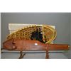 Image 1 : Lot : Three Items - Modern Pair of Snow Shoes - Leather Bolt Action Rifle Scabbard - Small roll of p