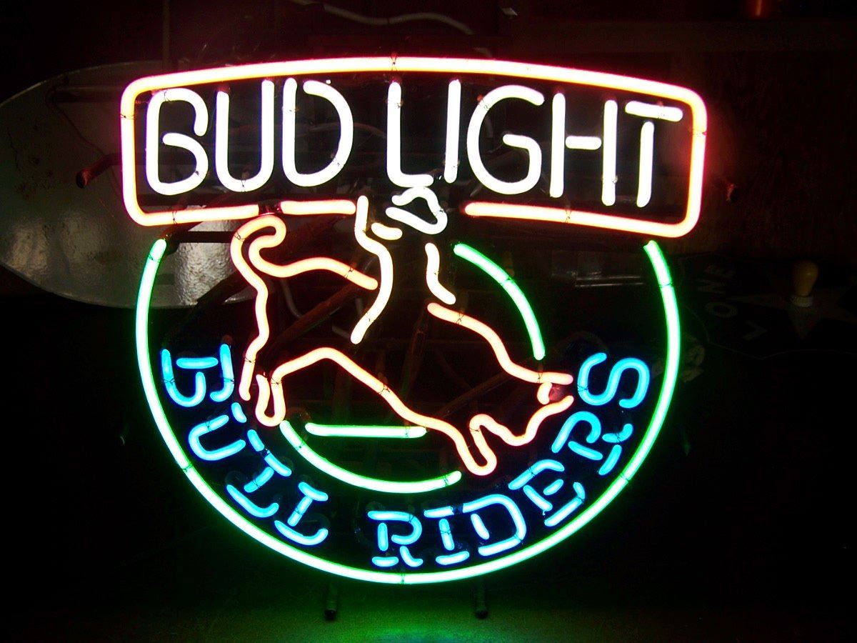 Bud Light Bull Riders, OLD NEON Sign, 21