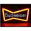 Image 1 : RARE Budweiser Bow Tie NEON Sign with "OPEN", 19"x30", OLD, NO SHIPPING, PICK-UP ONLY