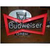 Image 2 : RARE Budweiser Bow Tie NEON Sign with "OPEN", 19"x30", OLD, NO SHIPPING, PICK-UP ONLY