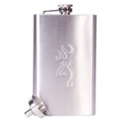 SPG BROWNING BUCKMARK FLASK LARGE - STAINLESS STEEL, #BGT1122, NEW IN BOX