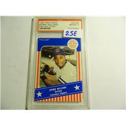 1991 ProCards #AAA8 Bernie Williams AAA All-Star Card, PSA graded 8, Columbus Clippers, Minor League