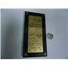 Image 1 : 1994 Denver Broncos 35 Years of Tradition Gold Ticket in Lucite Screwdown, 7"x3.5", Only 3500 Made