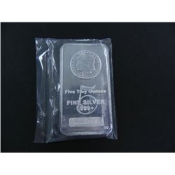 Five Ounce Fine Silver Bullion Bar