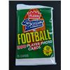 Image 1 : Six (6) Unopened Packs of 1990 Fleer Football Cards, 15 cards per pack, Premiere Edition