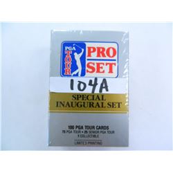 Factory Sealed-Unopened 1990 PRO SET PGA TOUR SPECIAL INAUGURAL COMPLETE 100 CARD SET