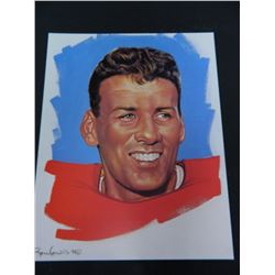 Len Dawson Print by Ron Lewis, #d of 2500, 8x10