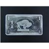 Image 1 : One Ounce Fine Aluminum Bar, .999 Fine, Buffalo