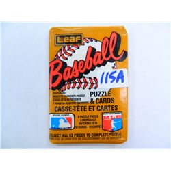 Six (6) Unopened Packs of 1987 Leaf Baseball Packs, MLB, 12 cards per pack, All One Money