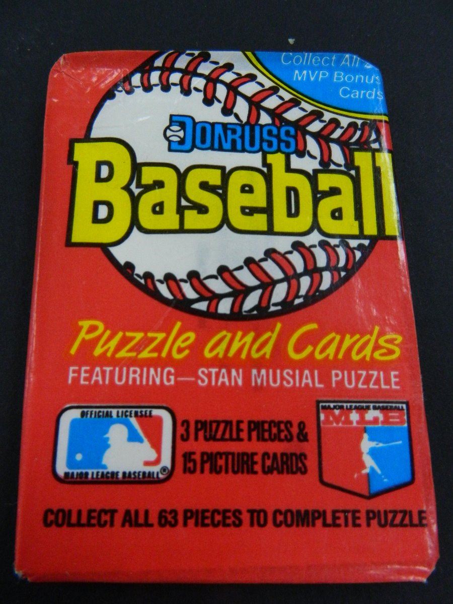 Six (6) Unopened Packs of 1988 Donruss Baseball Cards, 15 cards per