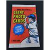 Image 1 : Four (4) 1981 Topps Baseball Giant Photo Cards (5"x7") Unopened, Rangers & Astros, one card per pack