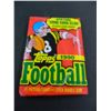 Image 1 : Six (6) Unopened Packs of 1990 Topps Football Cards, 15 Cards plus one stick of Bubble Gum