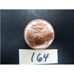 Twenty (20) One Ounce .999 Fine Copper Bullion Rounds, All One Money. Walking Liberty Design