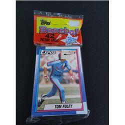 (2) Two 1990 Topps Rack Packs, 42 cards per pack plus one All-Star Card, Unopened