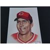 Image 1 : Johnny Bench 8"x10" Print by Ron Lewis, 1989, Only 5000 made, each piece is #'d