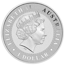 One Ounce .9999 Fine Silver Australian Kangaroo, One Ounce Fine Silver, 2016